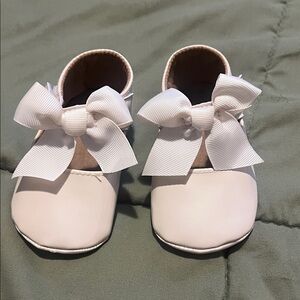 Girls White Bow Mary Jane Kids Shoes